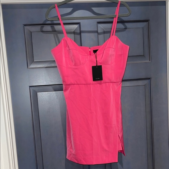 NBD Monterey Cypress Fuchsia Mini Dress L - Picture 3 of 7